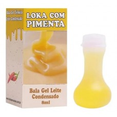 Loka Com Pimenta Gel Comestível 8Ml Loka Sensação - Leite Condensado